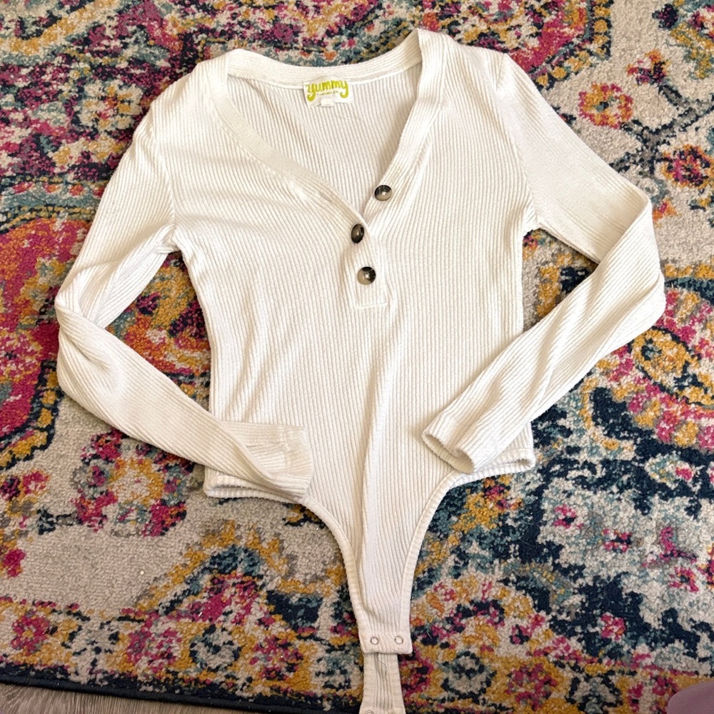Yummy Cream Long Sleeve Bodysuit